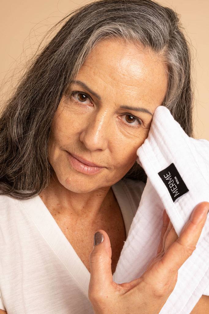 JUKSEREI MERME · FACIAL MUSLIN CLOTHS 3PAX Clearance-Verkauf