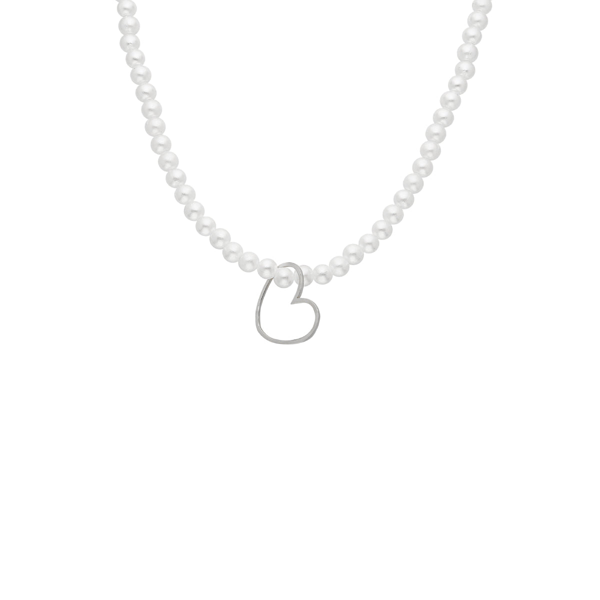 Kardelen PERLEN HALSKETTE MIT HERZ - 925 SILBER Clearance-Verkauf
