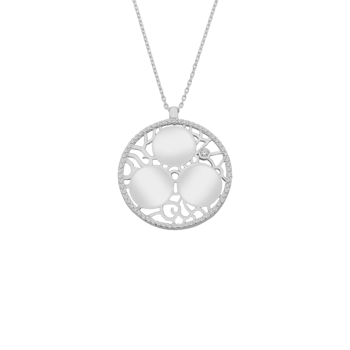 Kardelen Ornament Gravurkette - 925 SILBER im Angebot