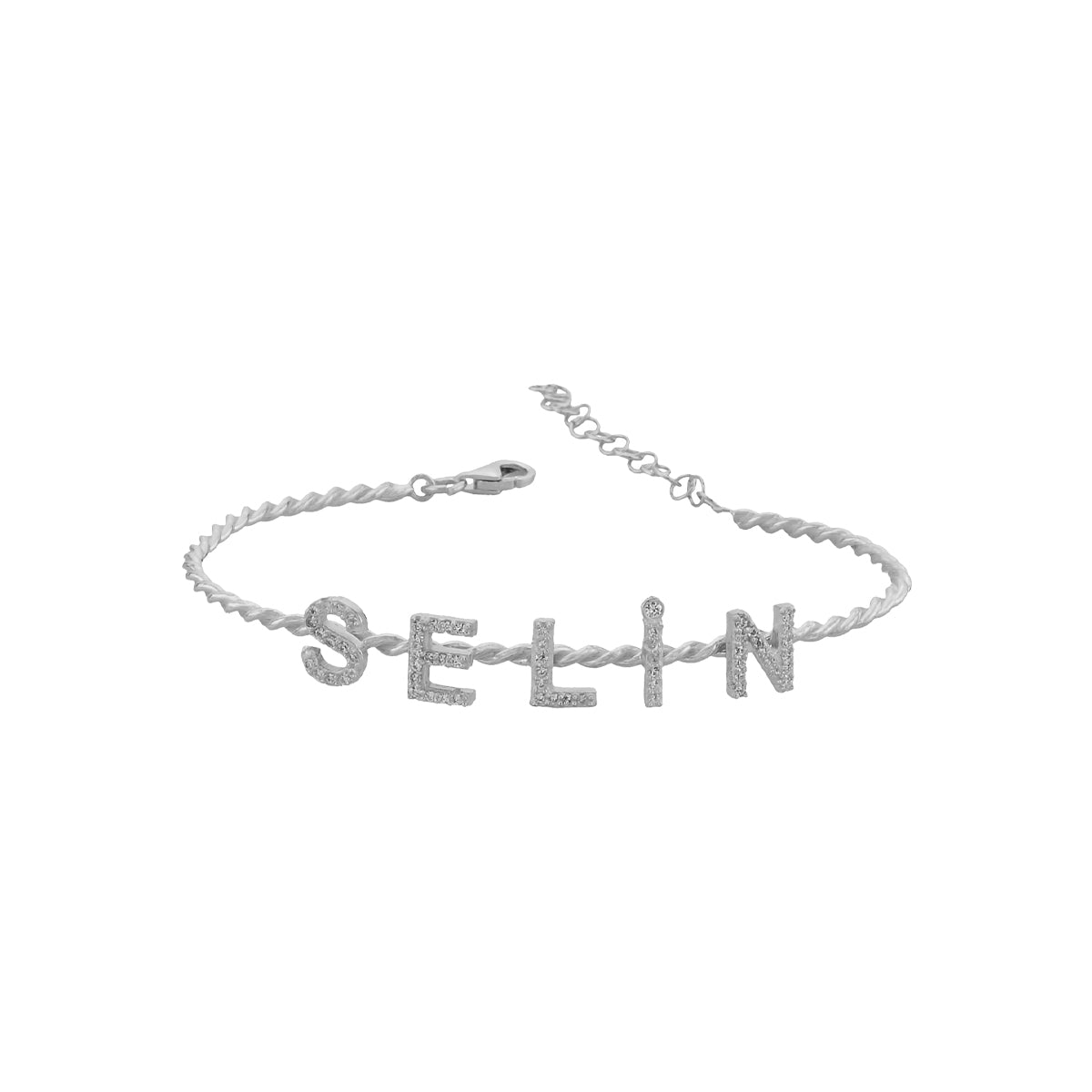 Kardelen Burma Armband mit Zirkonia Buchstaben - 925 SILBER Bestseller