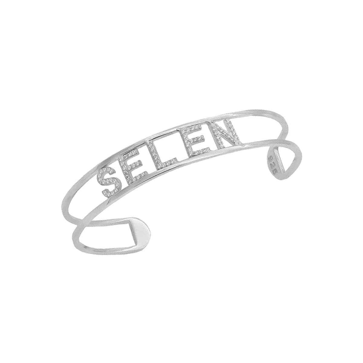Kardelen Gliederung Design Bangle Zirkonia - 925 SILBER Riesige Ersparnisse