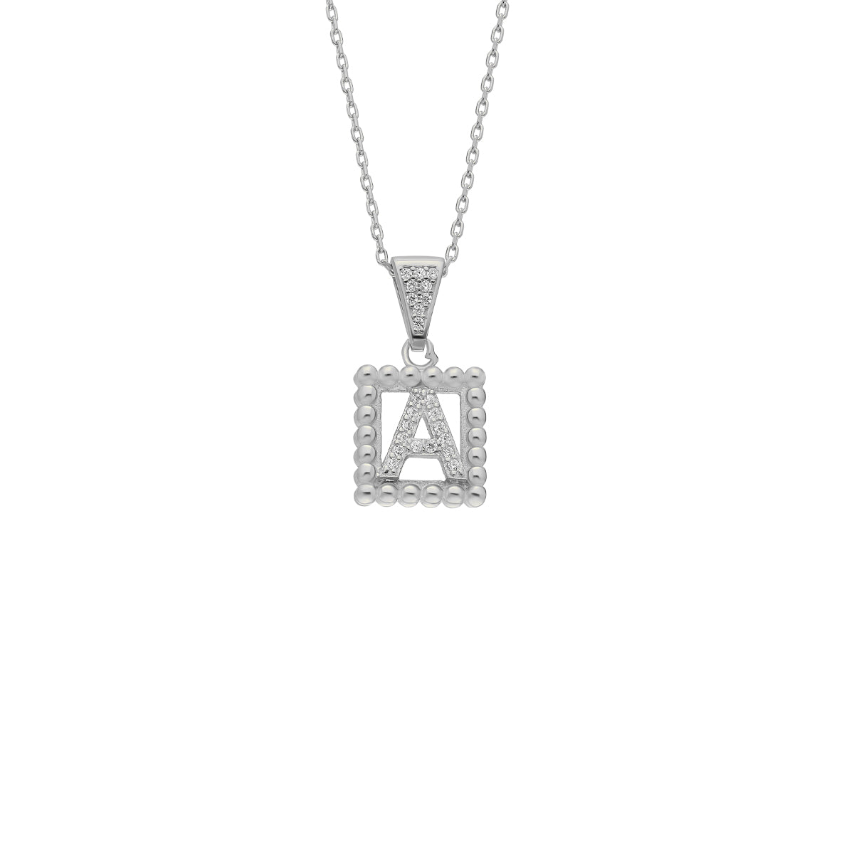 Kardelen Buchstaben Kette mit Zirkonia - 925 SILBER JETZT KAUFEN