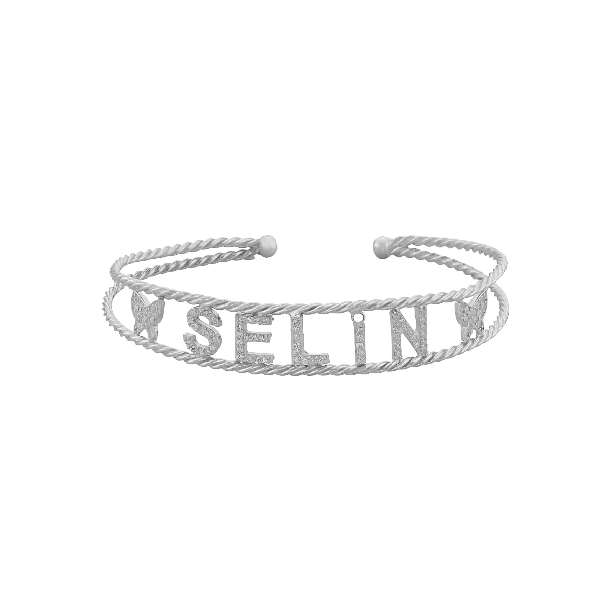 Kardelen Naome Armband mit Wunschname - 925 SILBER Neueste Stile