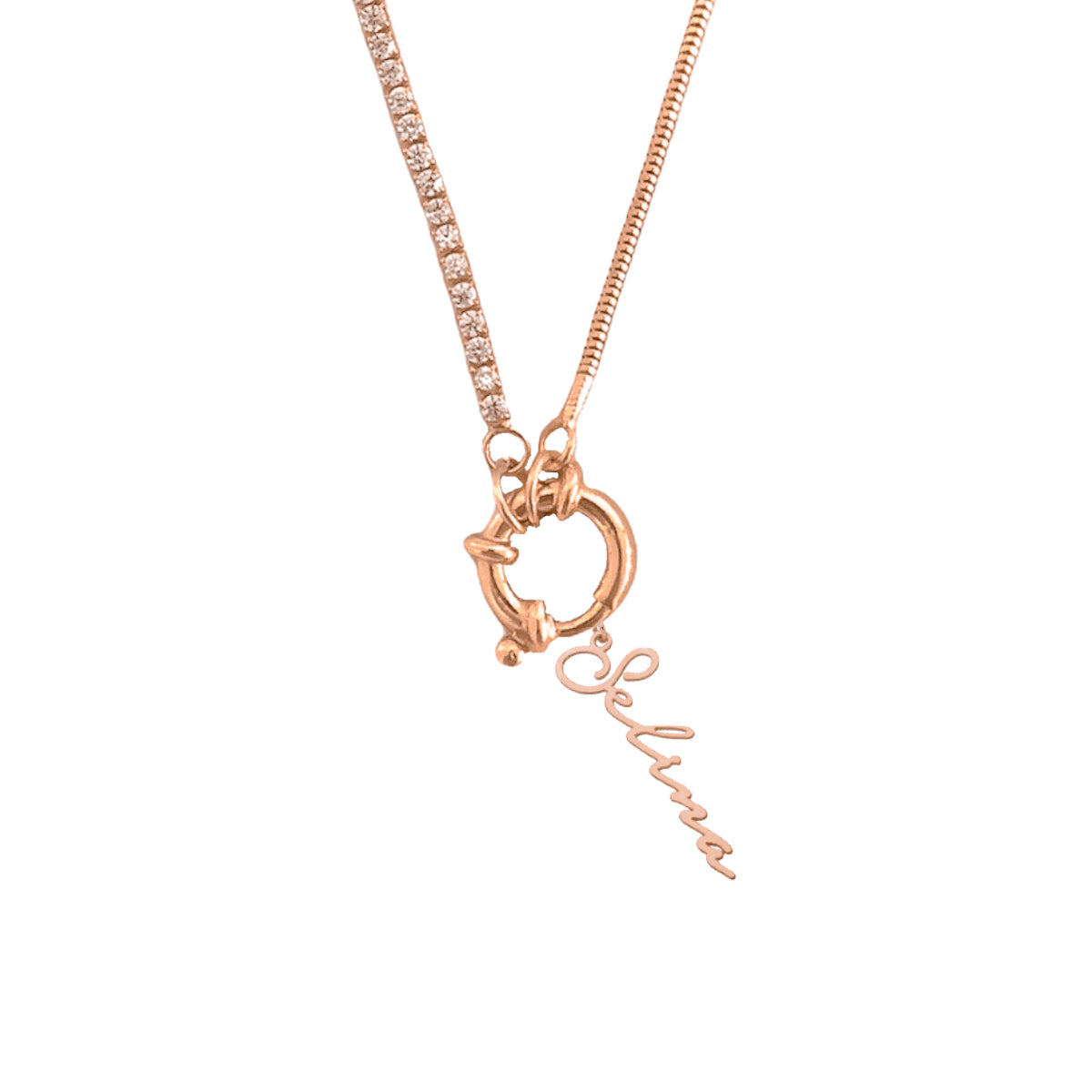 Kardelen Chain Design Italia Iced Signatur Namenskette - 925 SILBER Letzte 2 Tage