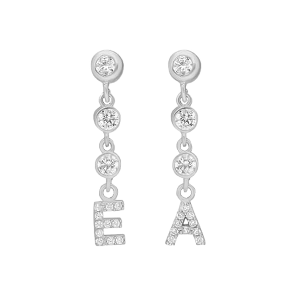 Kardelen Alondr mit İnitialen Ohrring - 925 SILBER Discount Store für neue Produkte
