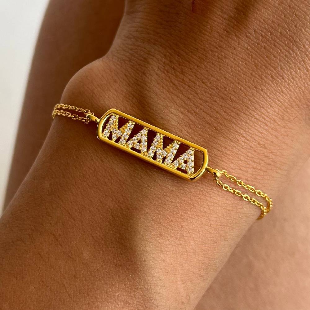 Kardelen Mama Armkette - 925 SILBER 50% Rabatt für begrenzte Zeit
