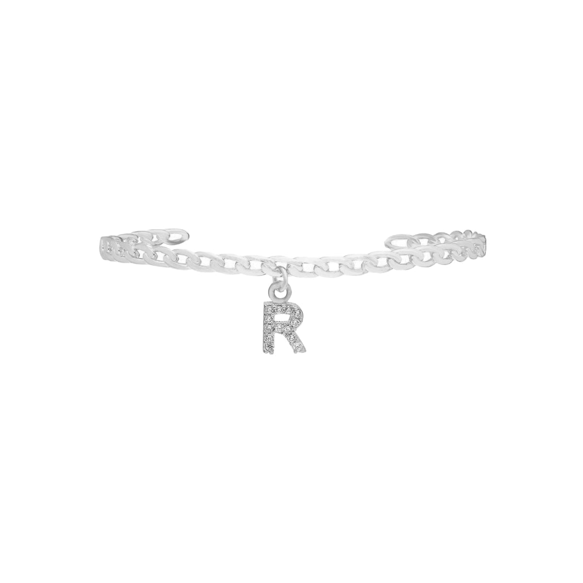 Kardelen Initial Zirkonia Buchstaben Armreif - 925 SILBER Hotsell