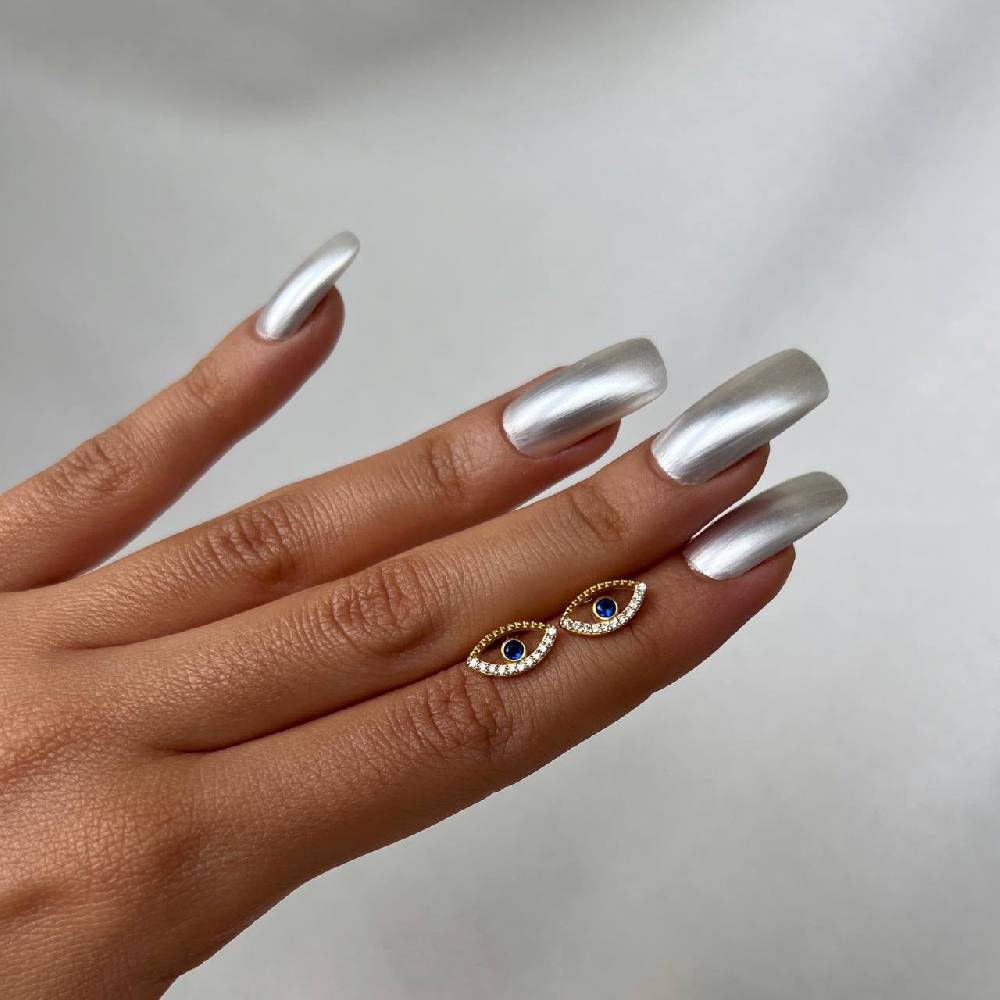 Kardelen Blue Eye stecker Ohrring - 925 SILBER Vatertagsangebot