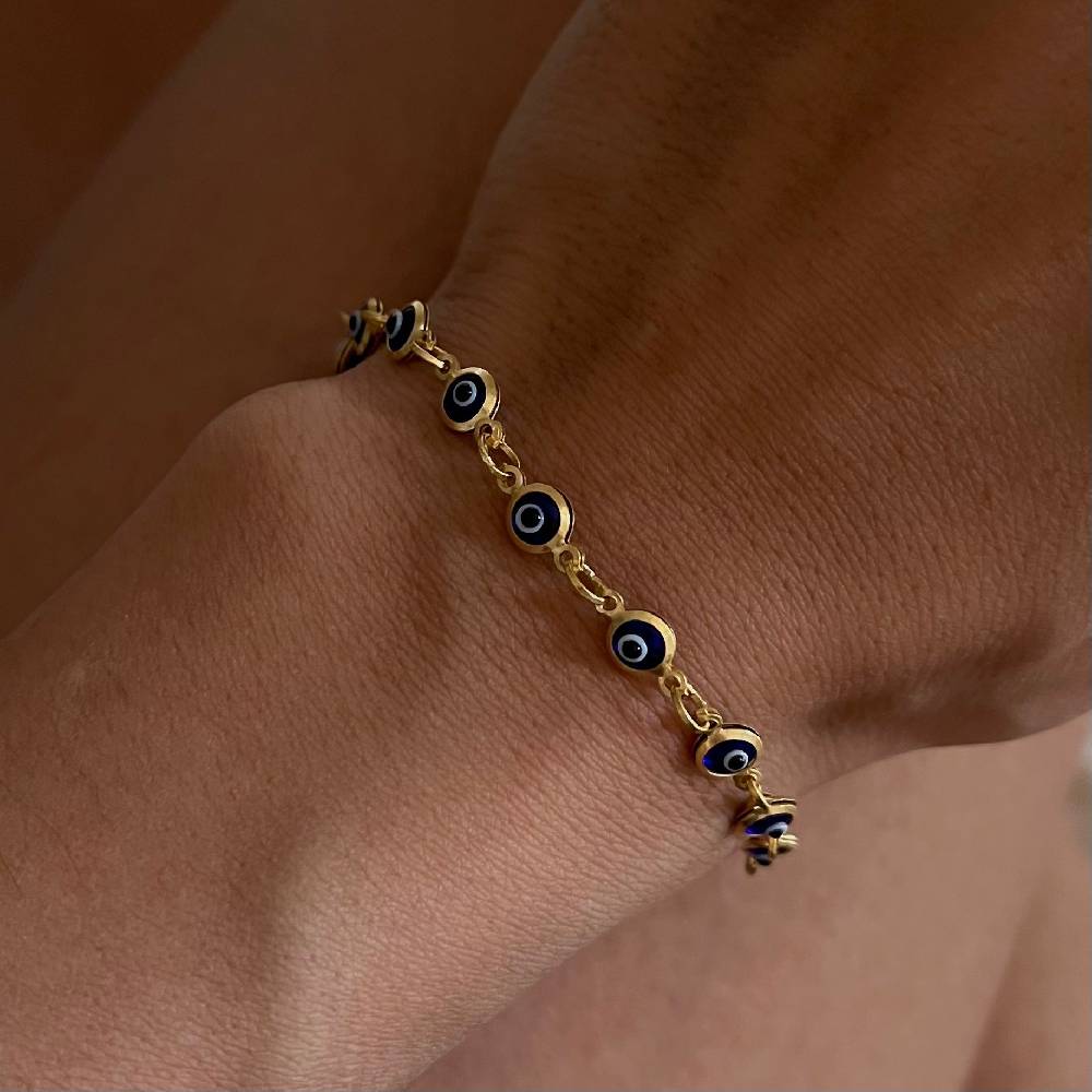 Kardelen Mini Nazar Armkette - 925 SILBER Valentinstagsangebot
