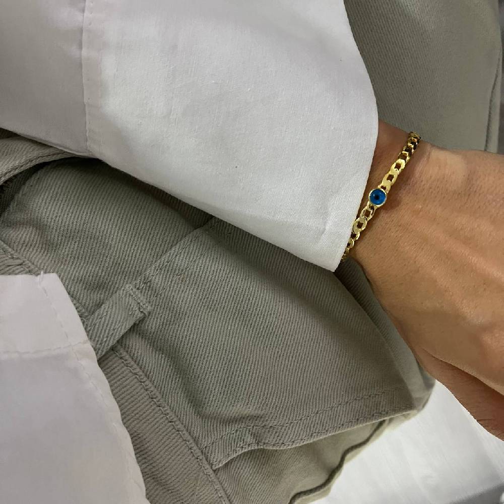 Kardelen Armreifen mit Nazar Model 2 - 925 SILBER Sonderangebote
