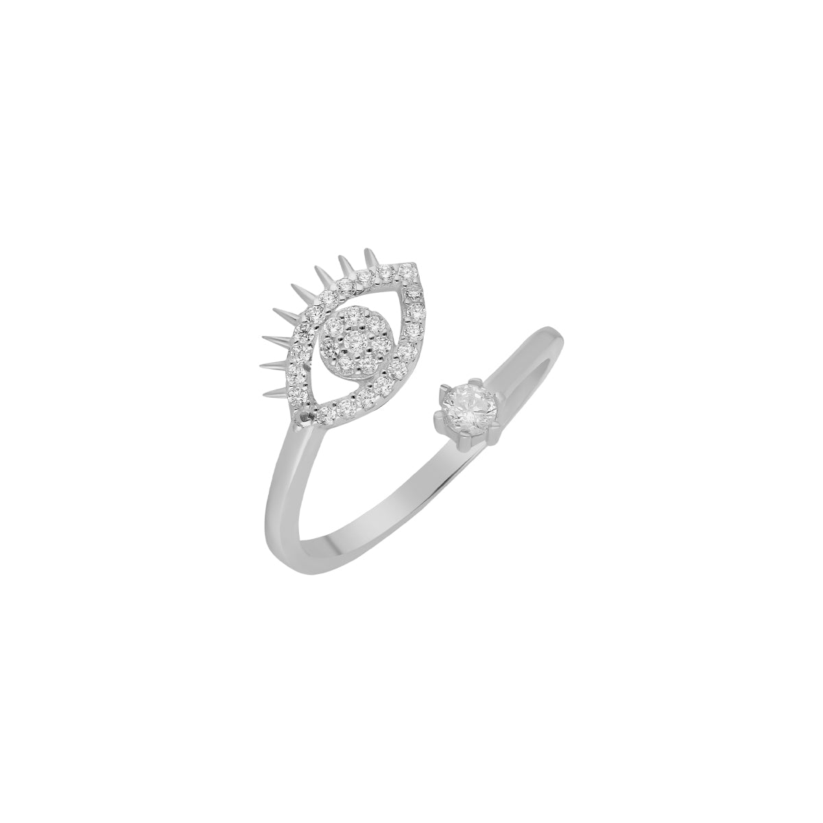 Kardelen Zirconia Eye Ring - 925 SILBER Bis zu 60% Rabatt