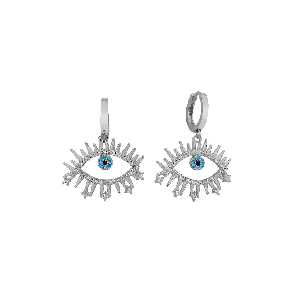 Kardelen Eye Effect Ohrring - 925 SILBER Vierteljährliche Förderung