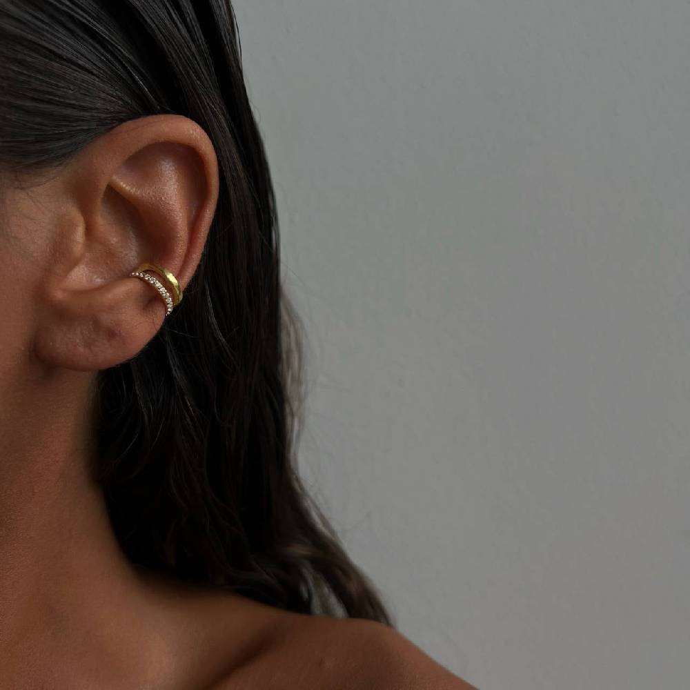 Kardelen Lee Ear Cuff - 925 SILBER Black Friday