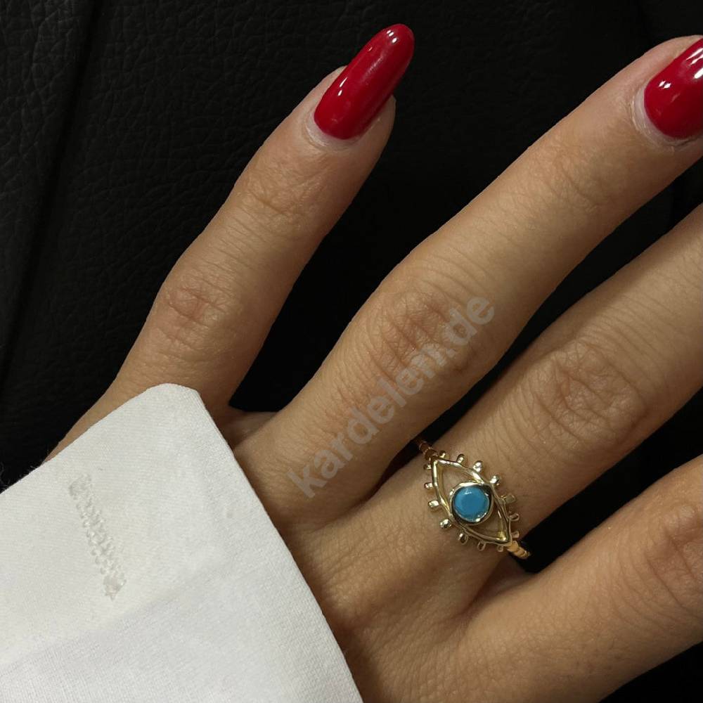 Kardelen 14K GOLD LEE AUGENRING Neueste Mode