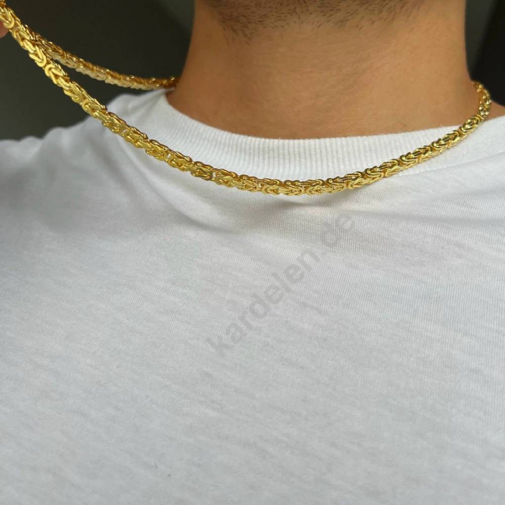 Kardelen 14K GOLD KÖNIGSKETTE Bestseller
