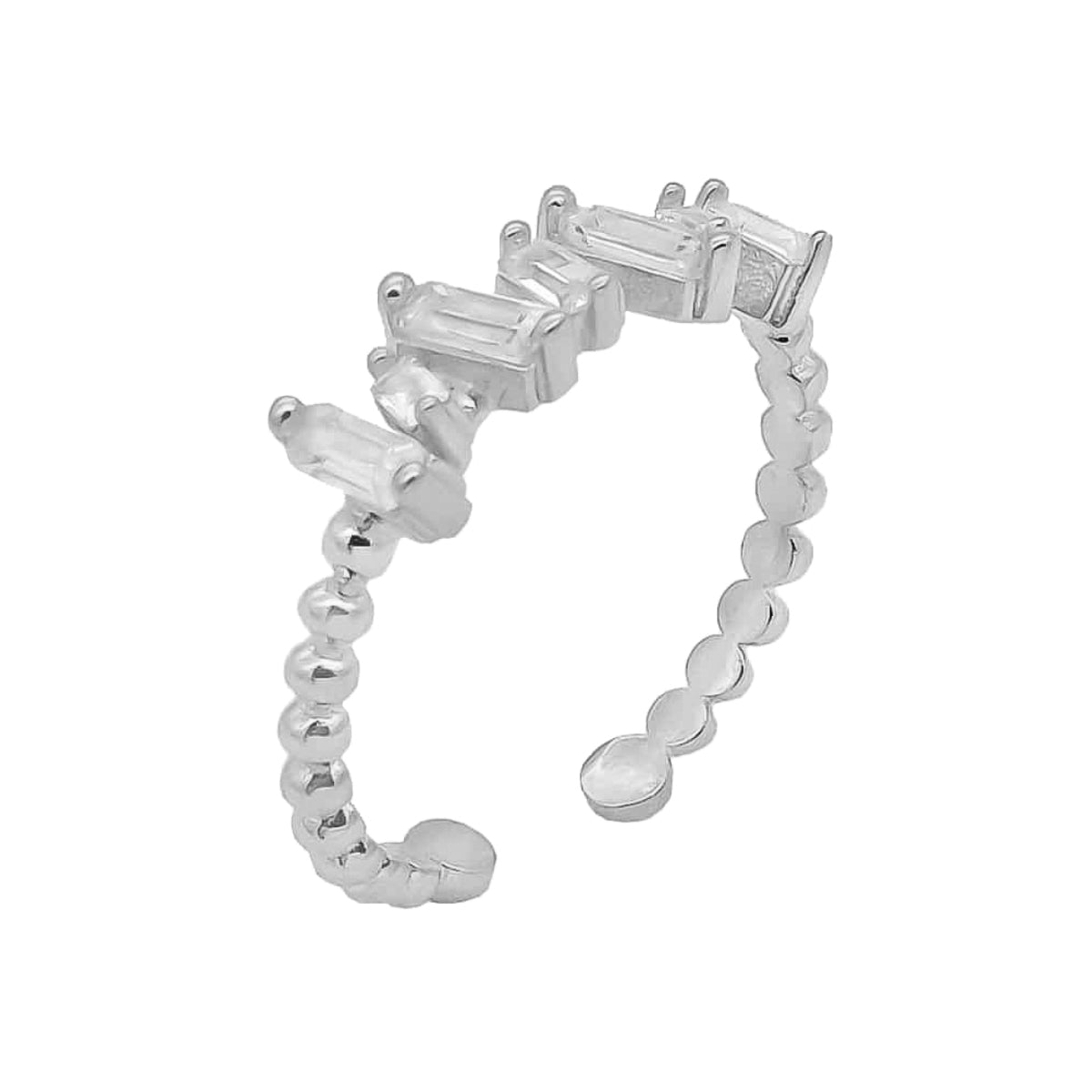 Kardelen BAGUETTE SHIFT RING - 925 SILBER Zeitbegrenzte Promotion