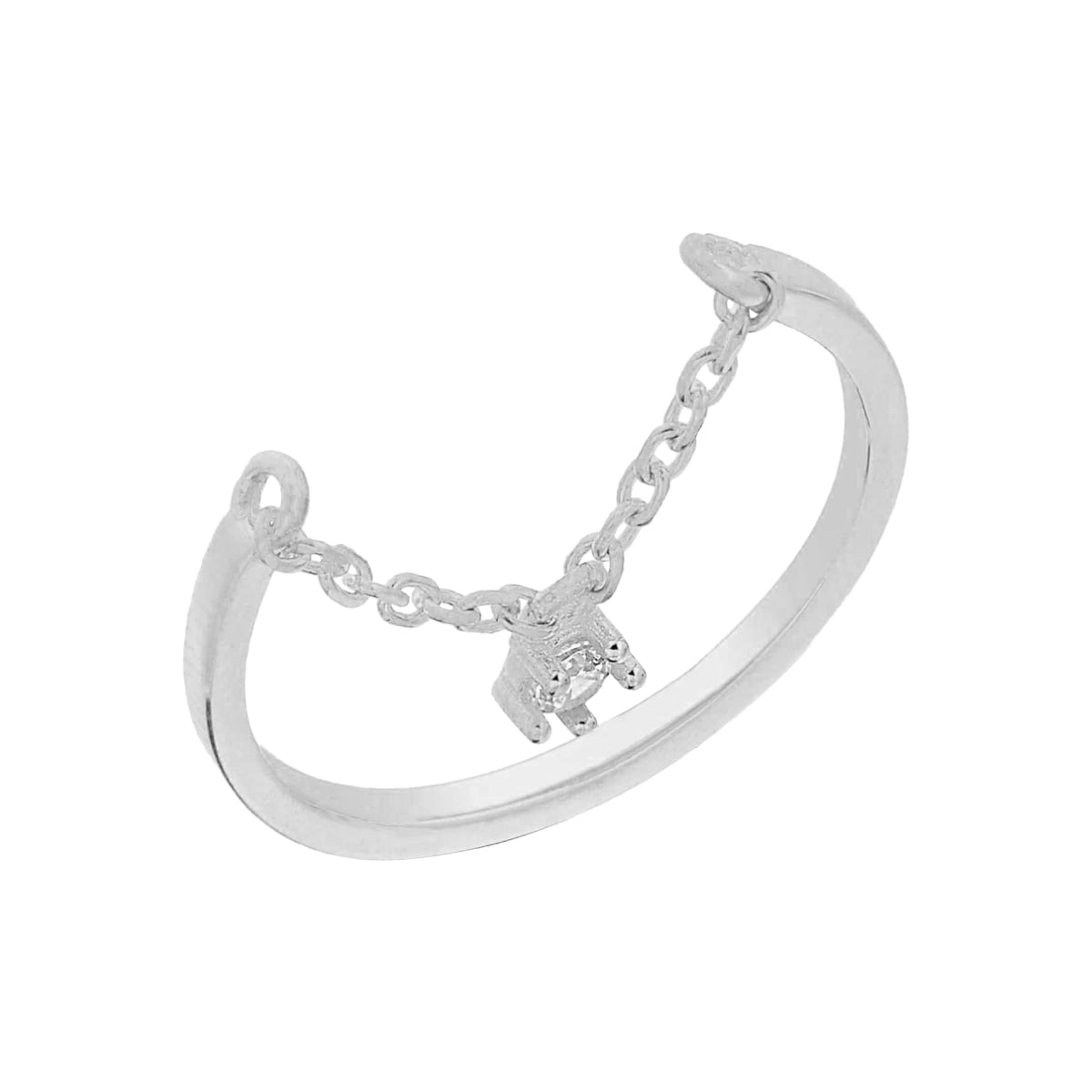 Kardelen Chain Zirkonia Ring - 925 SILBER Nur für heute