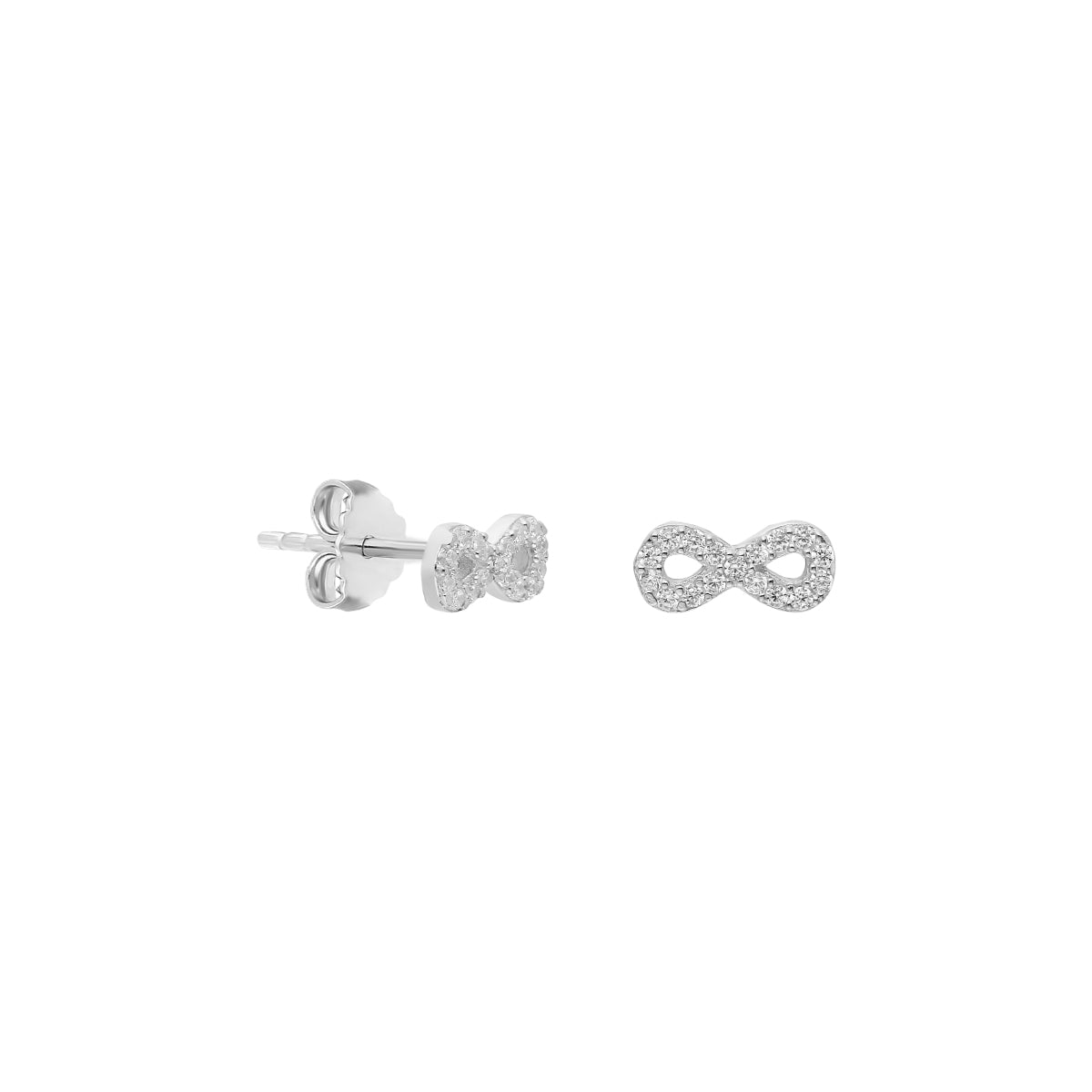 Kardelen Infinity Ohrstecker - 925 SILBER Sonderangebot der Fabrik
