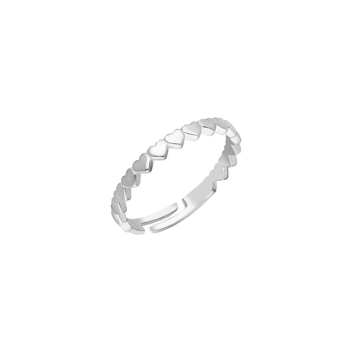 Kardelen Herz Line Ring - 925 SILBER Vierteljährliche Förderung