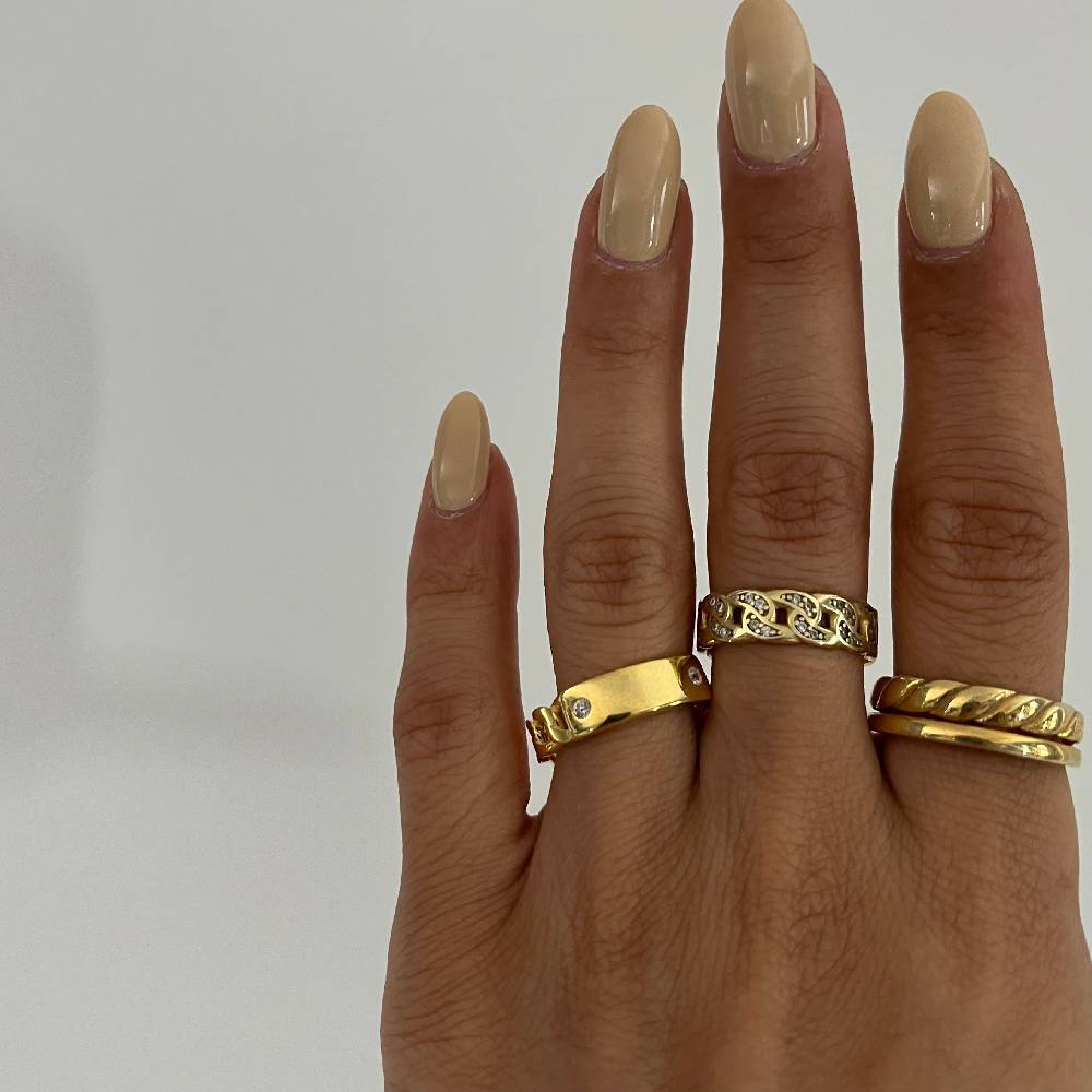 Kardelen Hollis Ring - 925 SILBER Nur noch ein Tag übrig