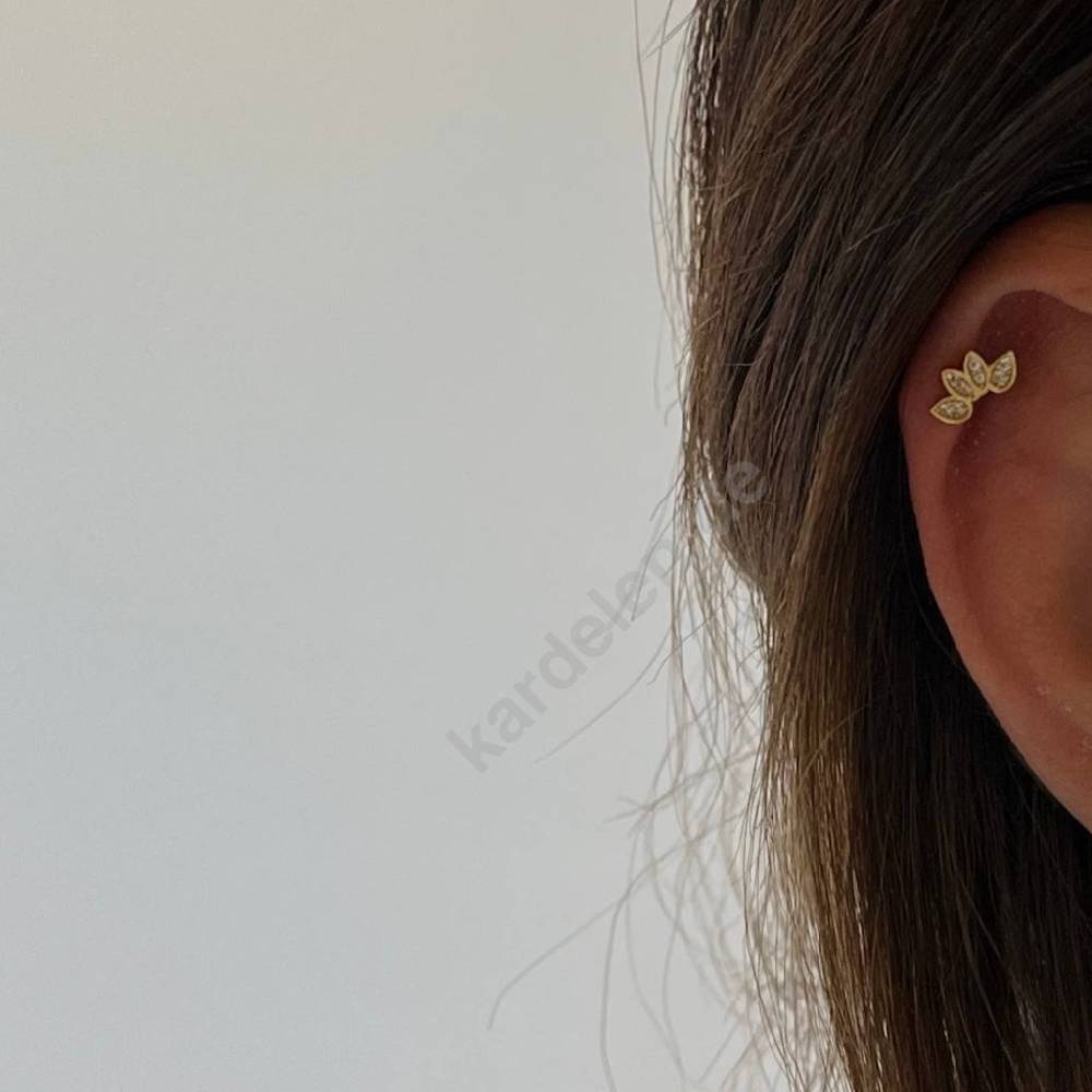 Kardelen LINN ZIRKONIA PIERCING - 925 SILBER 50% Rabatt für begrenzte Zeit