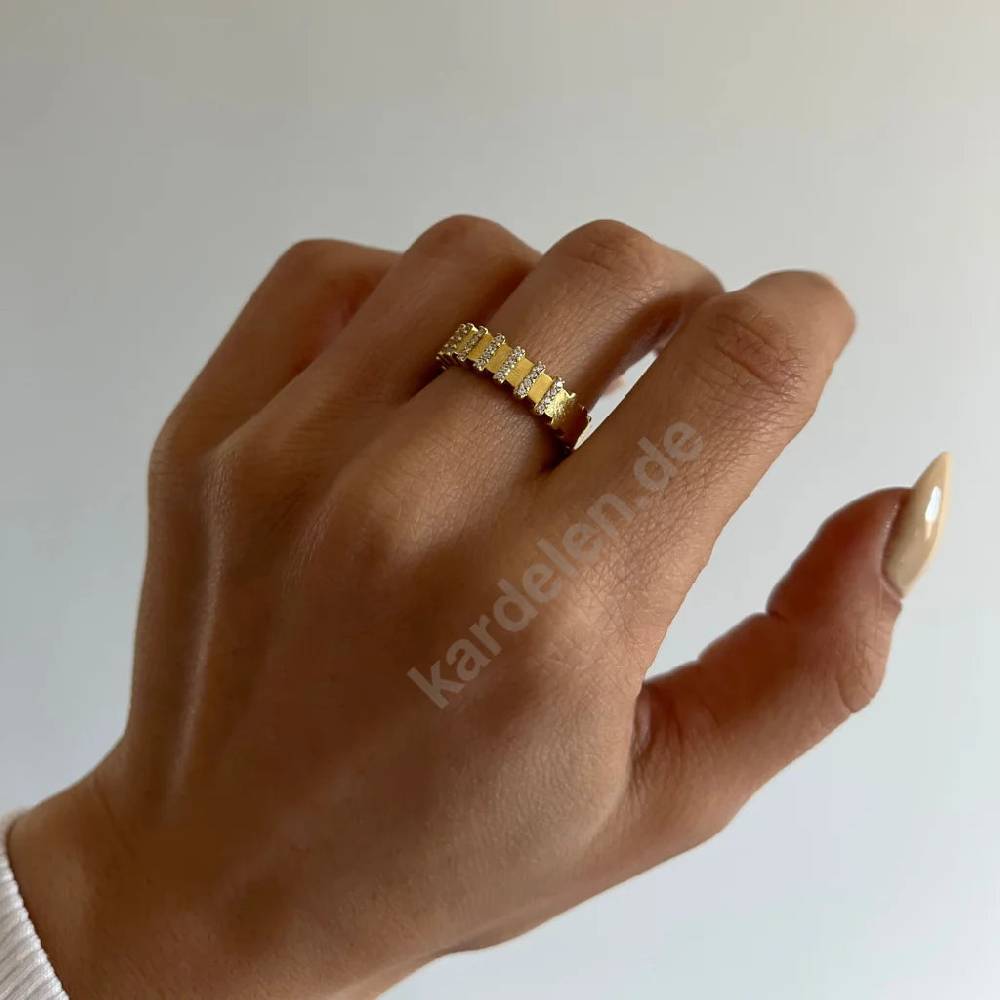 Kardelen Rose Ring - 925 SILBER 2025