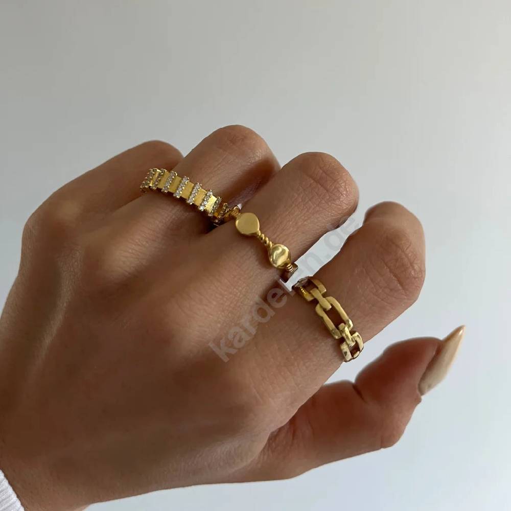Kardelen Rose Ring - 925 SILBER 2025