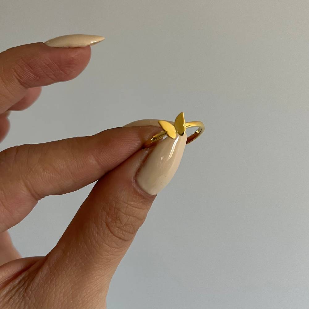Kardelen Basic Schmetterling Ring - 925 SILBER Verkauf