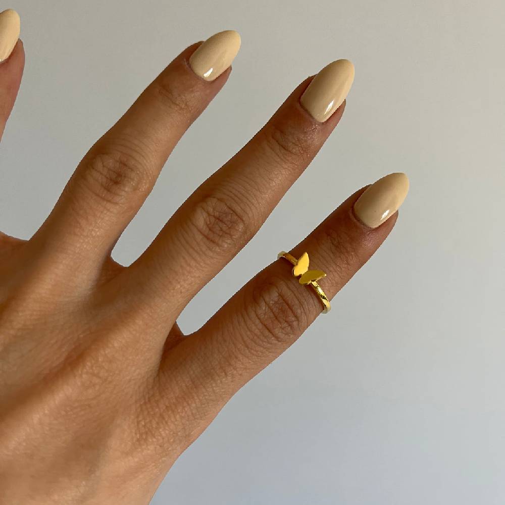 Kardelen Basic Schmetterling Ring - 925 SILBER Verkauf