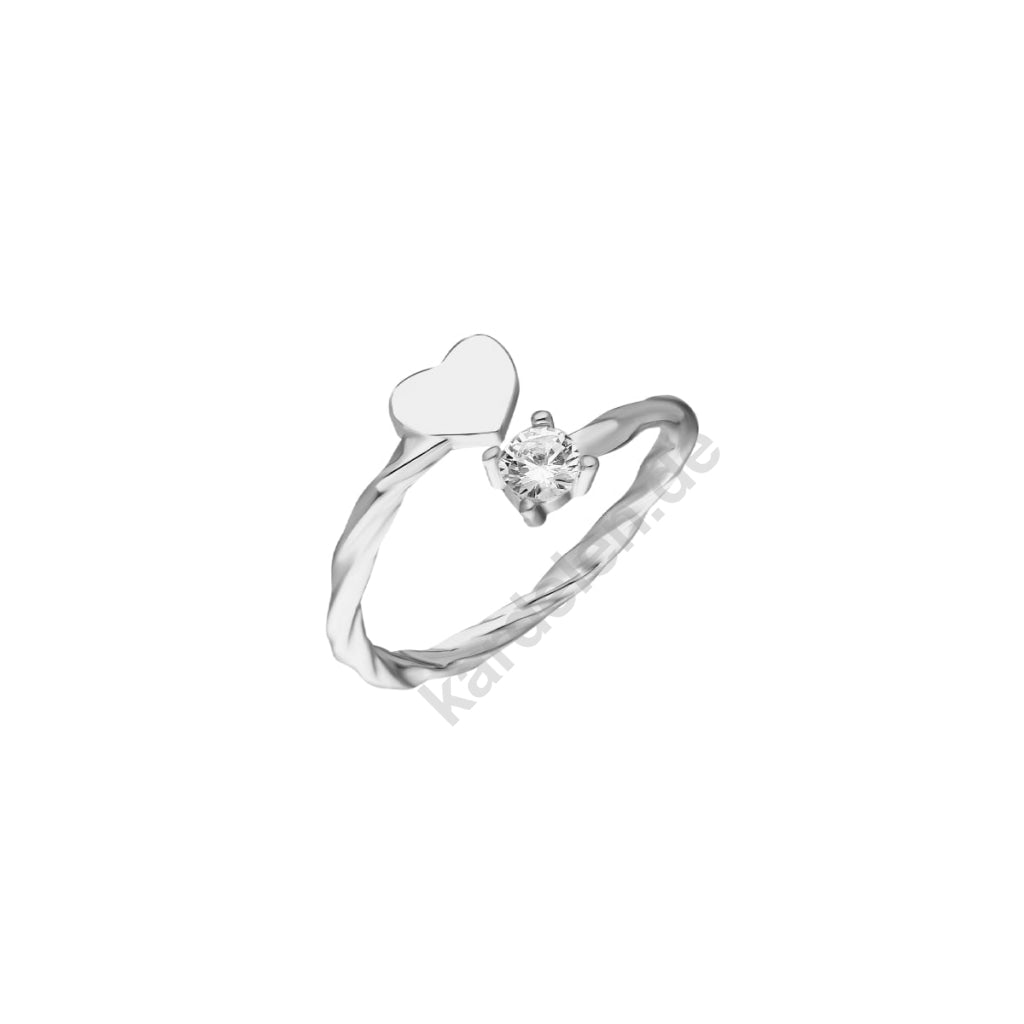 Kardelen Heart Diamond Ring - 925 SILBER Angebote