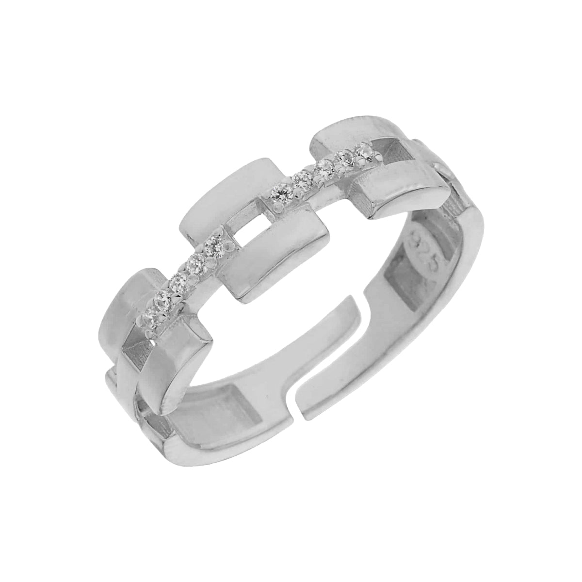 Kardelen Chain In Ring Zirkonia - 925 SILBER Kostenloser Versand