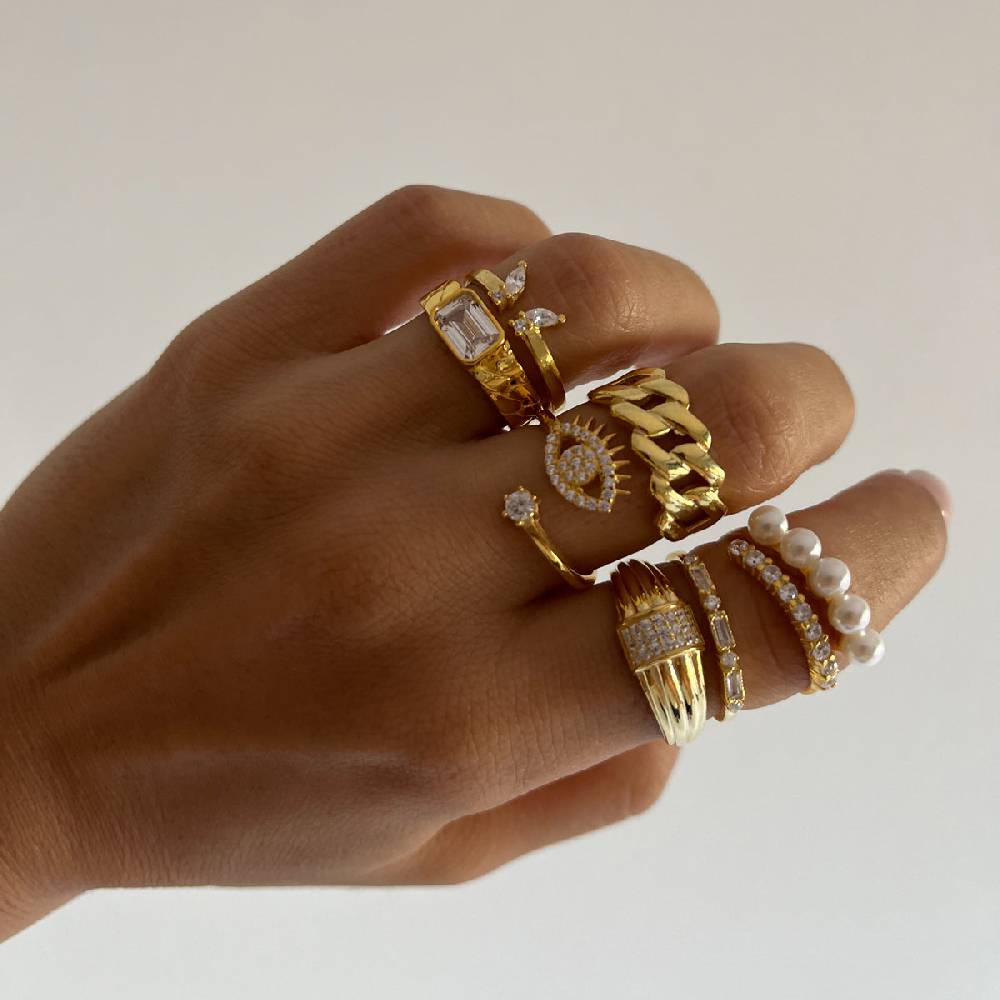Kardelen Cuban Ring - 925 SILBER Exklusivangebot