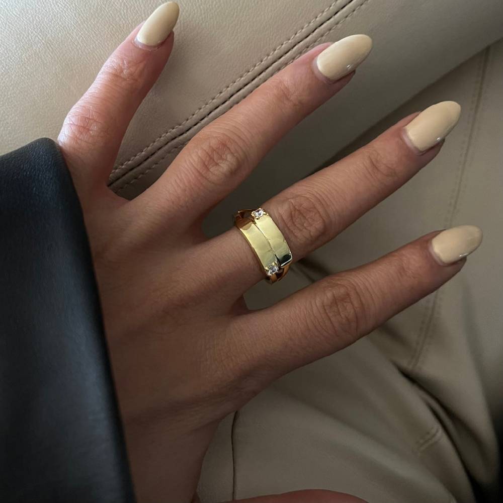 Kardelen Two Zirkonia Ring - 925 SILBER Black Friday