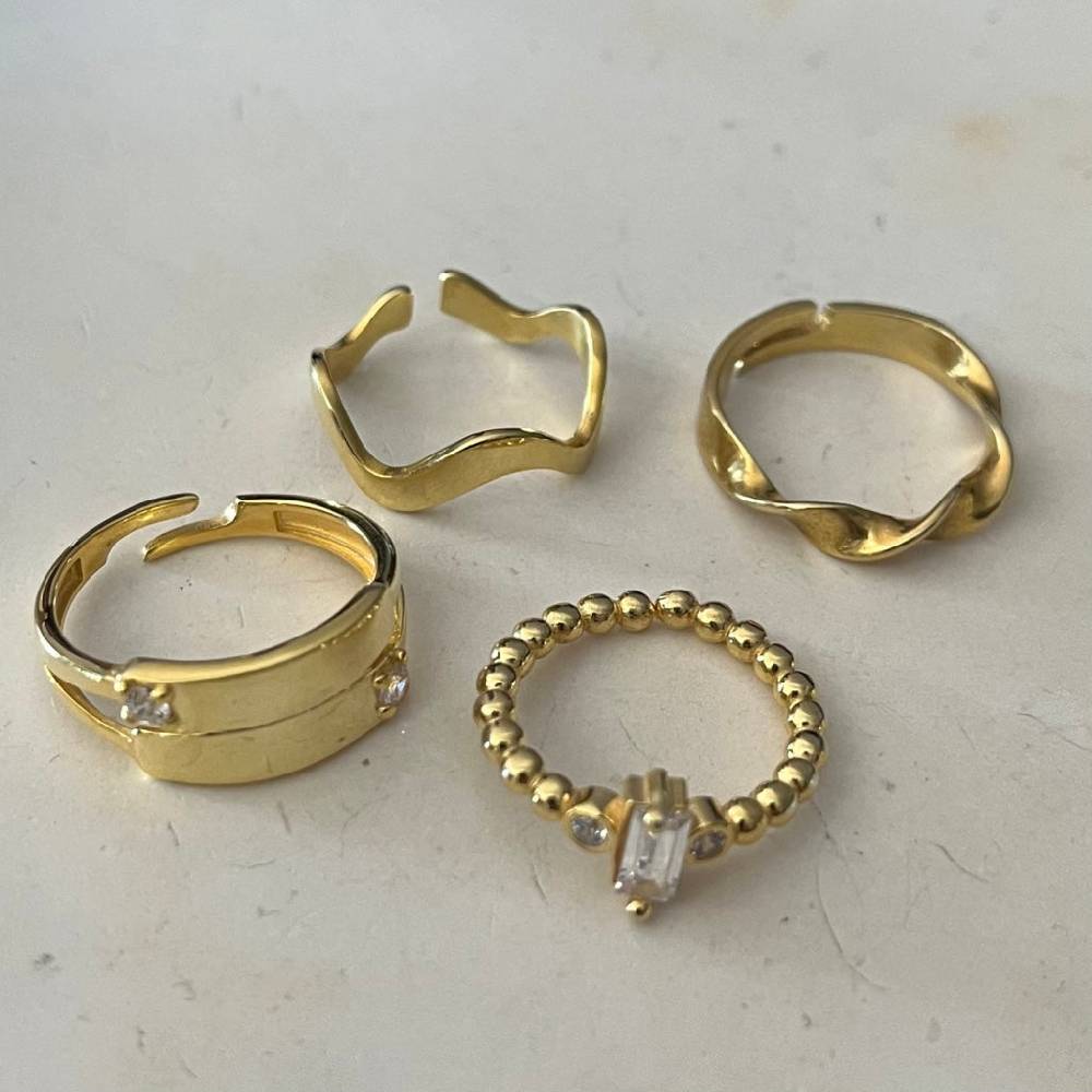 Kardelen Two Zirkonia Ring - 925 SILBER Black Friday