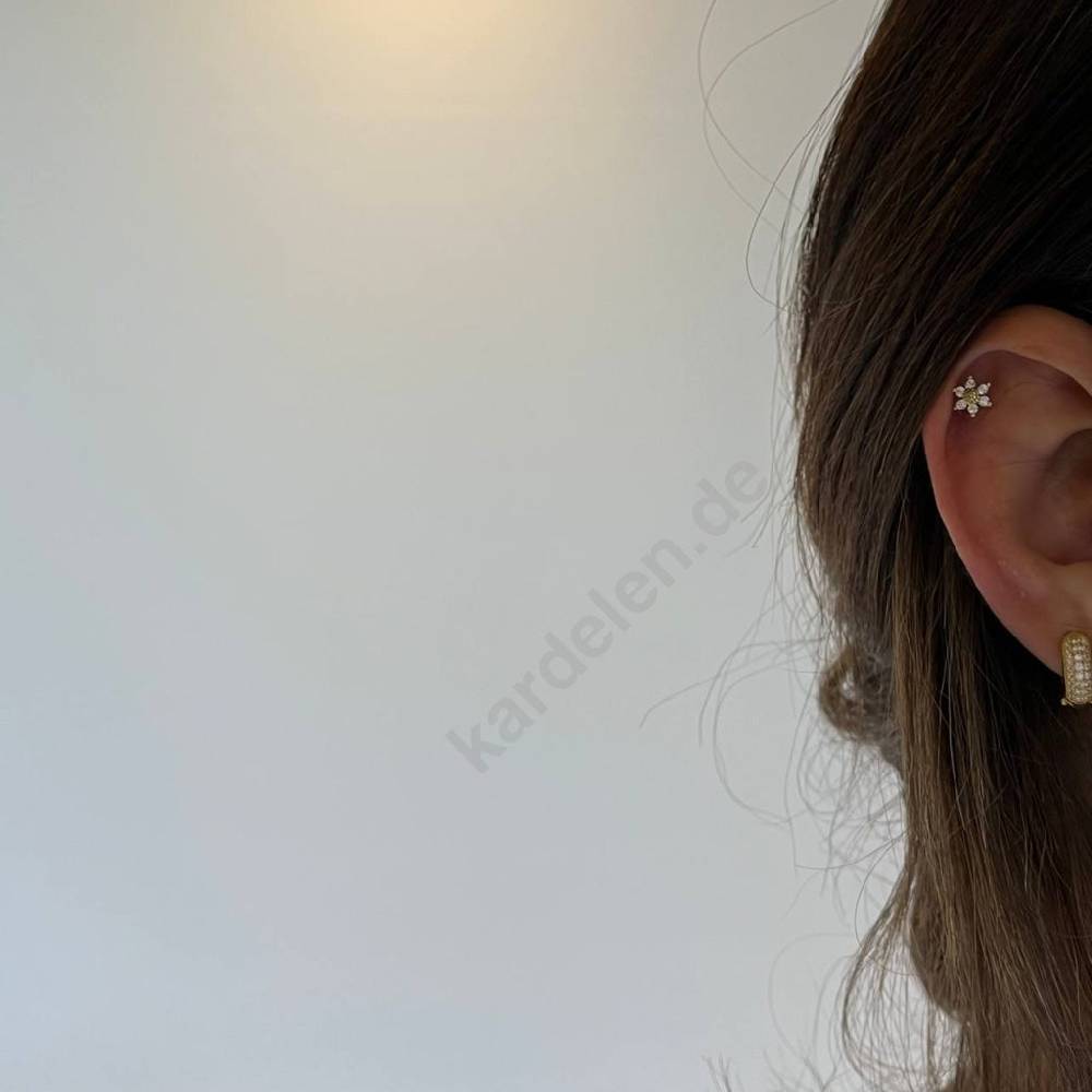 Kardelen Flower Piercing - 925 SILBER Cyber Monday