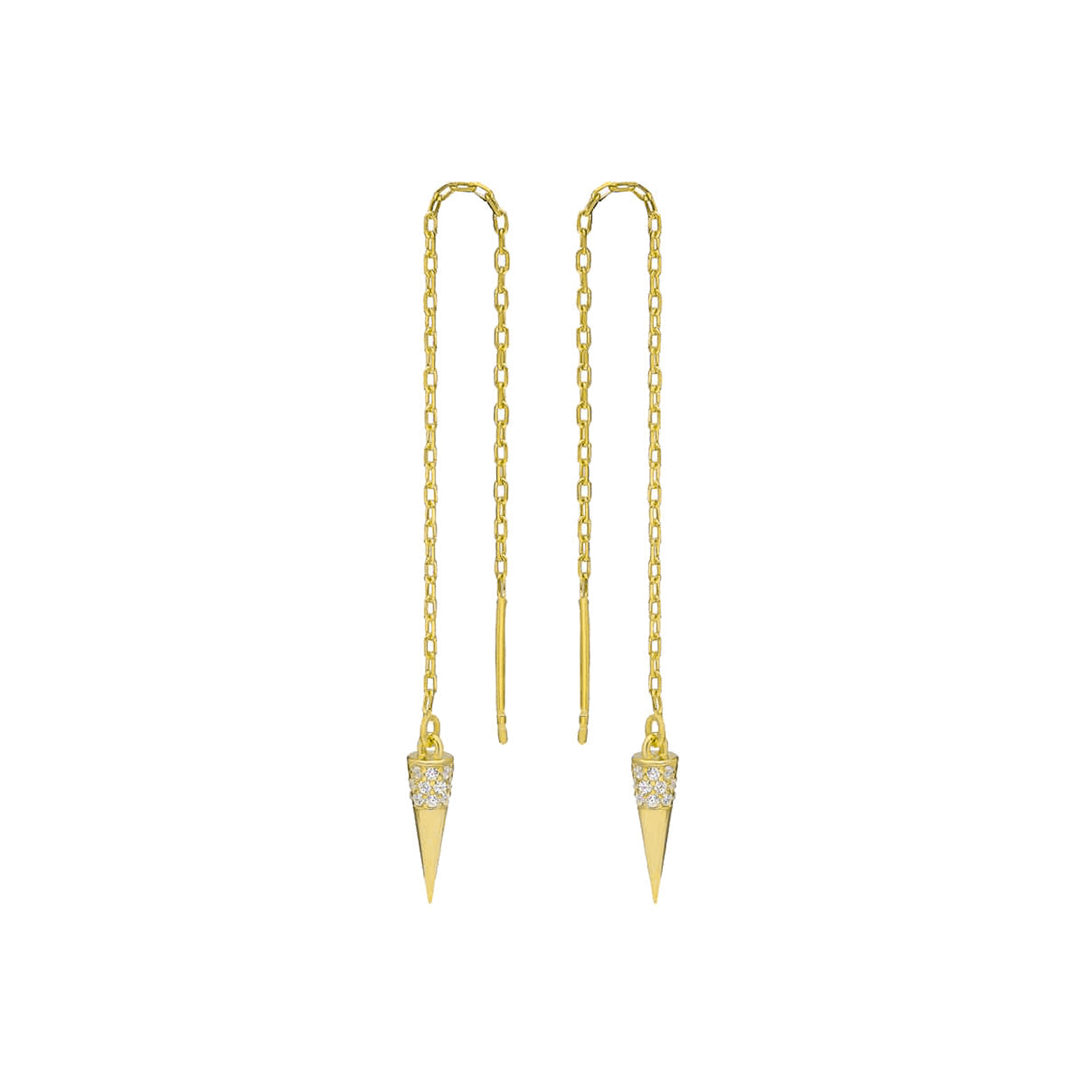 Kardelen Pointed Zirkonia Ohrring - 925 SILBER Osterangebot