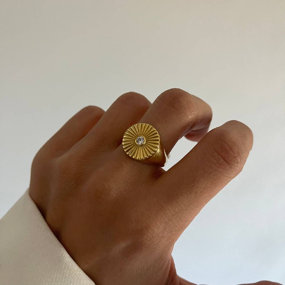 Kardelen Daisy Solitaire Ring - 925 SILBER Online Outlet