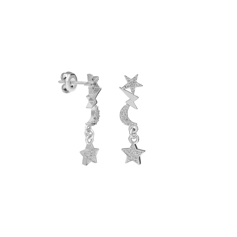 Kardelen Symbolisierte Ohrringe mit Zirkonia - 925 SILBER Exklusive Angebote