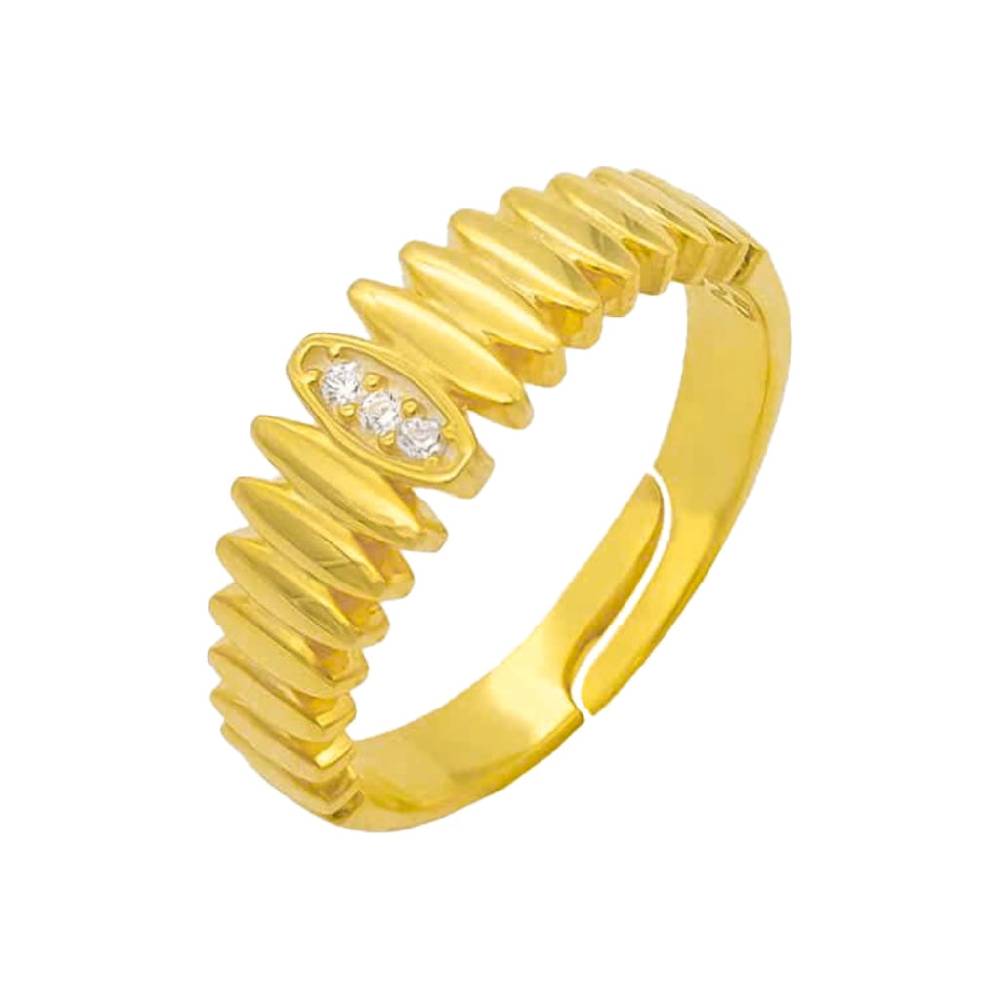 Kardelen Wave Design Zirkonia Ring - 925 SILBER Neuheiten