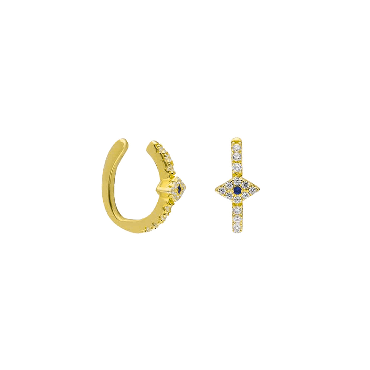 Kardelen Velvet Ear Cuff - 925 SILBER Kauf eins, bekomm eins gratis