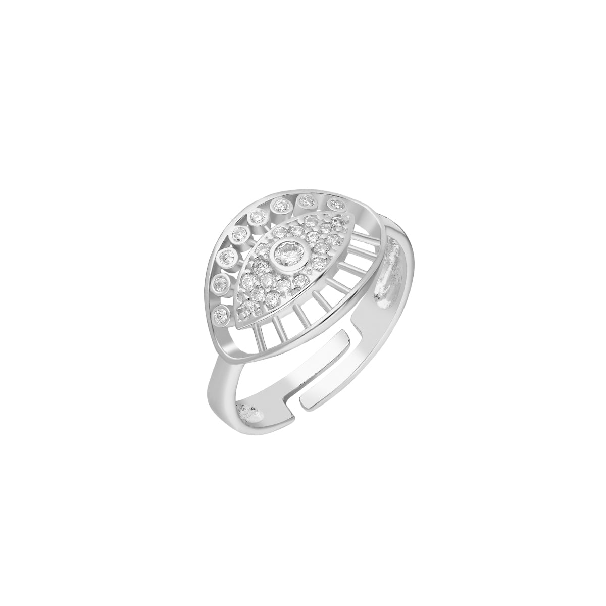Kardelen Big Zirkonia Augen Ring - 925 SILBER Sonderangebote