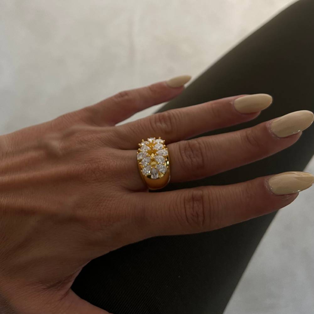 Kardelen Ferelith Zirkonia Ring - 925 SILBER Begrenzte Freigabe