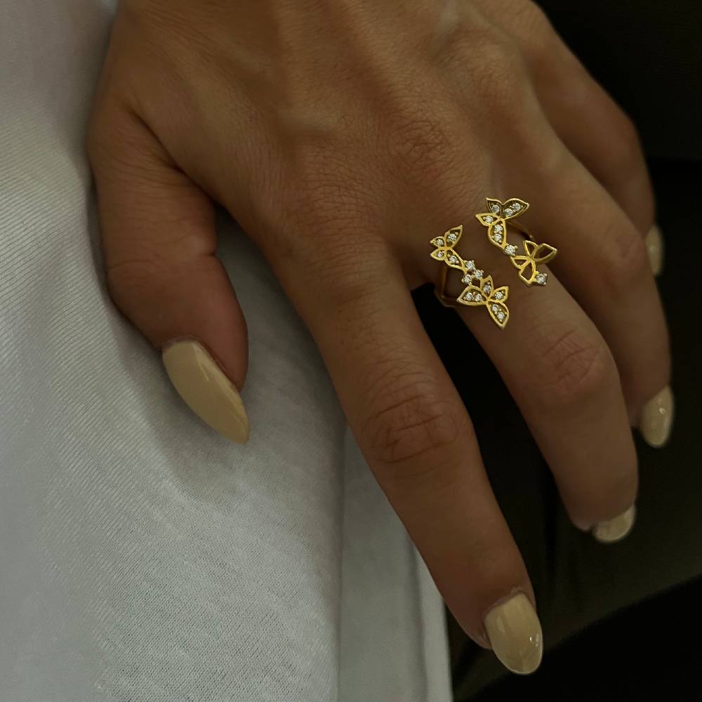 Kardelen Butterfly Ring Model2 - 925 SILBER Bis zu 65% Rabatt