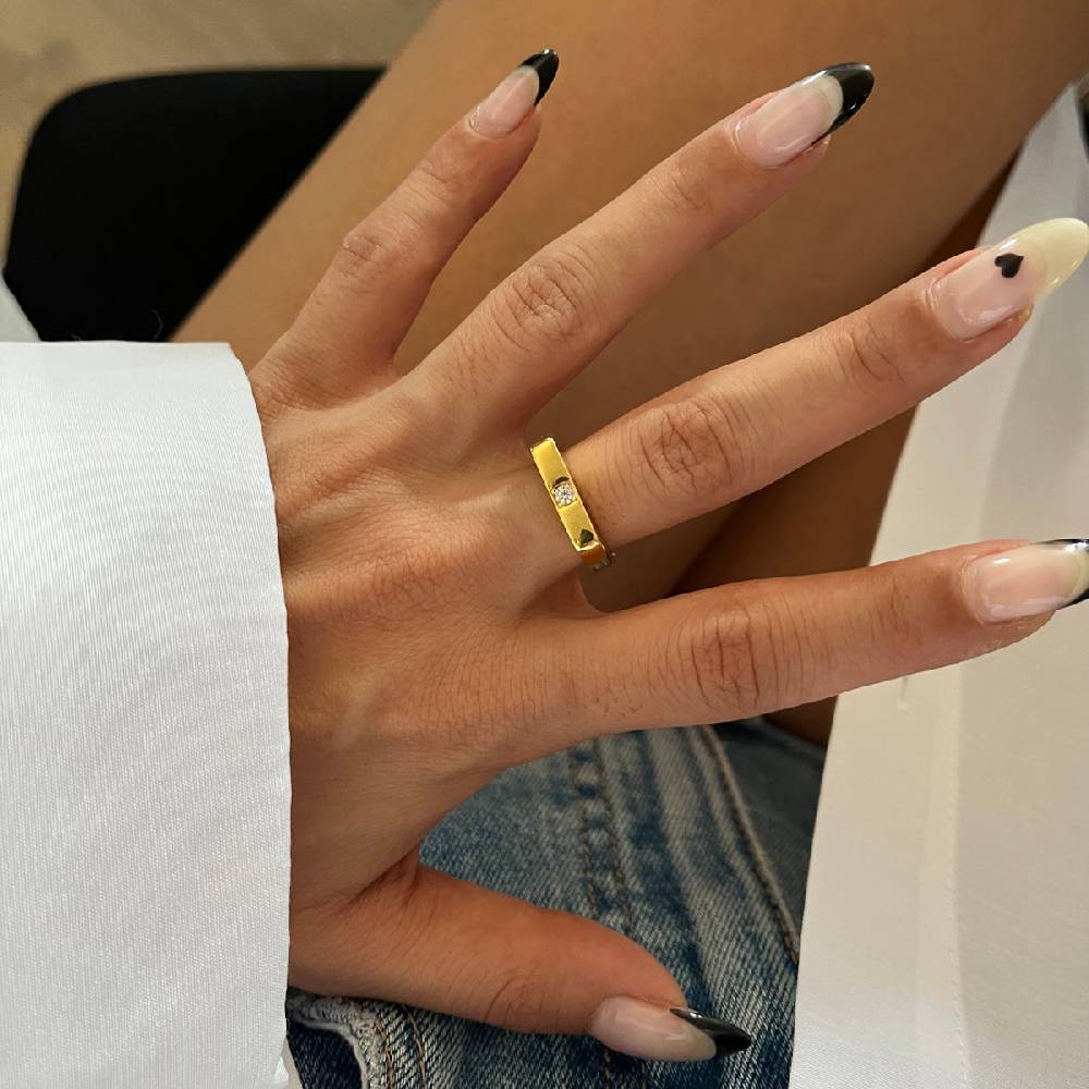 Kardelen Basic Solitaire Ring - 925 SILBER Sonderangebot der Fabrik