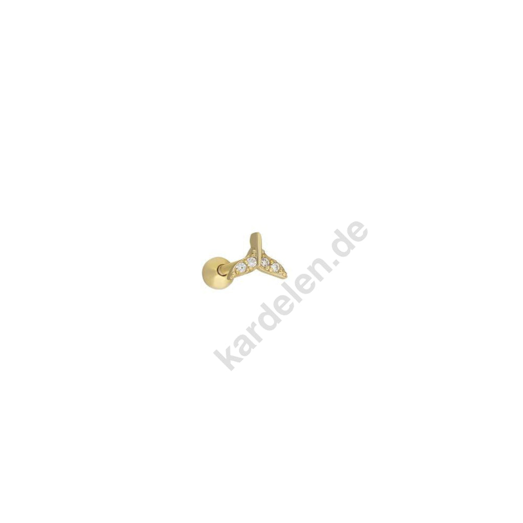 Kardelen Fish Tail Piercing - 925 SILBER Fabrikladen