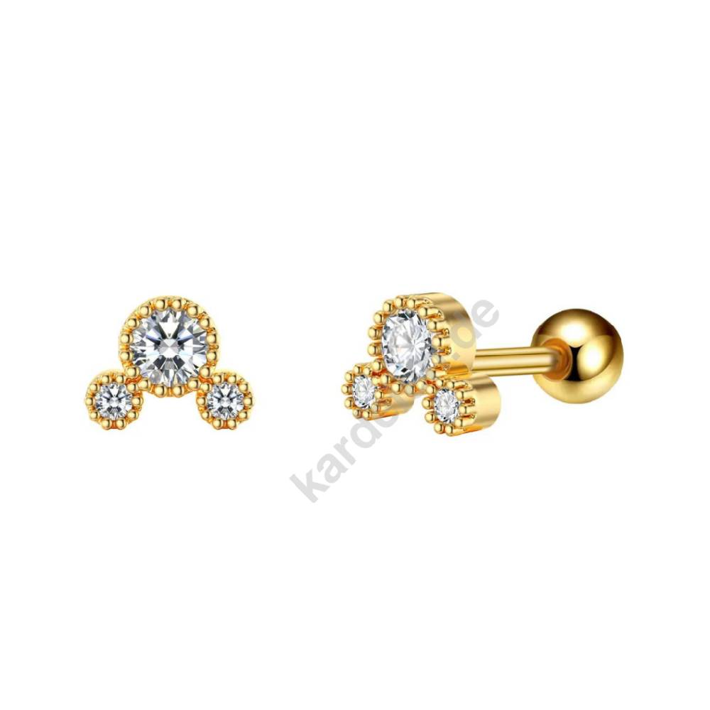 Kardelen Zirkonia Points Piercing - 925 SILBER Speichern exportieren