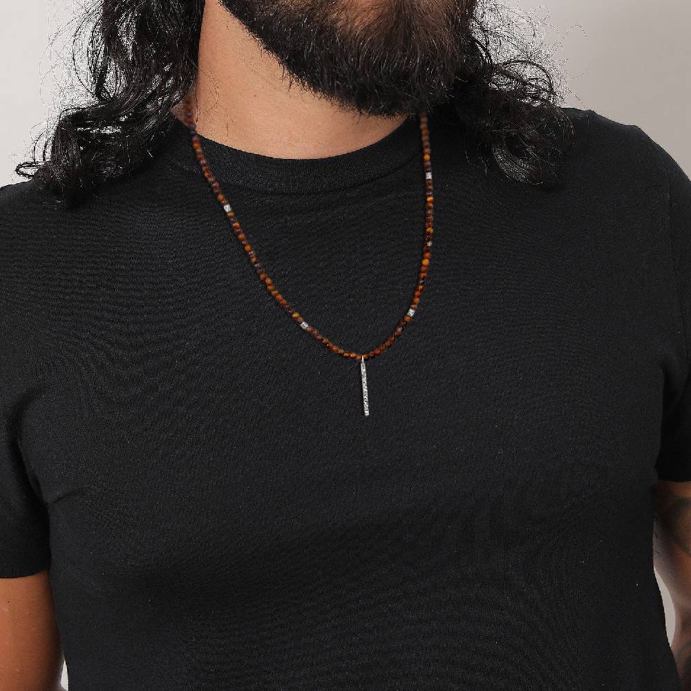 Kuzzoi Halskette Barren Anhänger | Tigerauge (Braun) Discount Store für neue Produkte