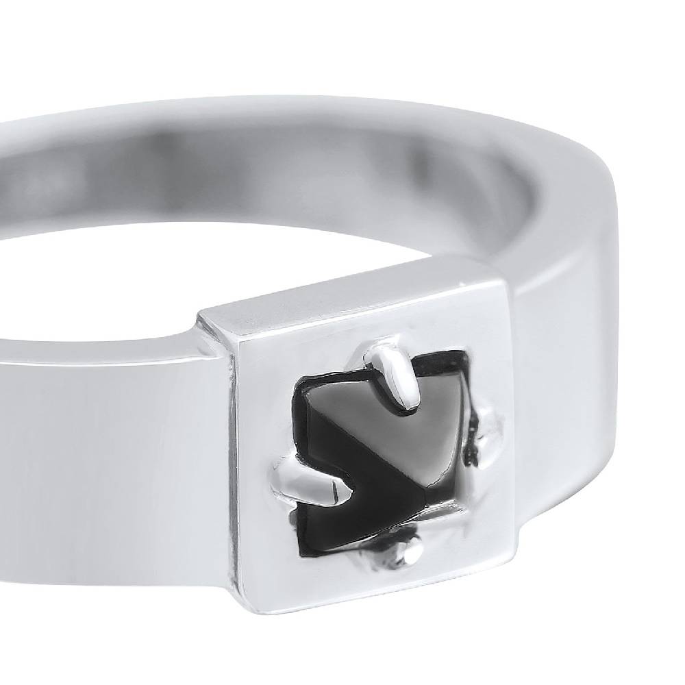 Kuzzoi Bandring Pyramide | Onyx (Schwarz) Bis zu 50% Rabatt