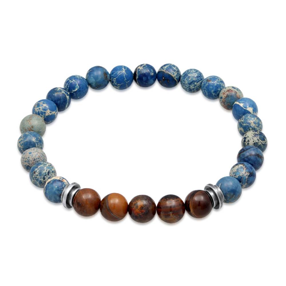 Kuzzoi Armband Kugeln | Achat, Tigerauge Neueste Stile