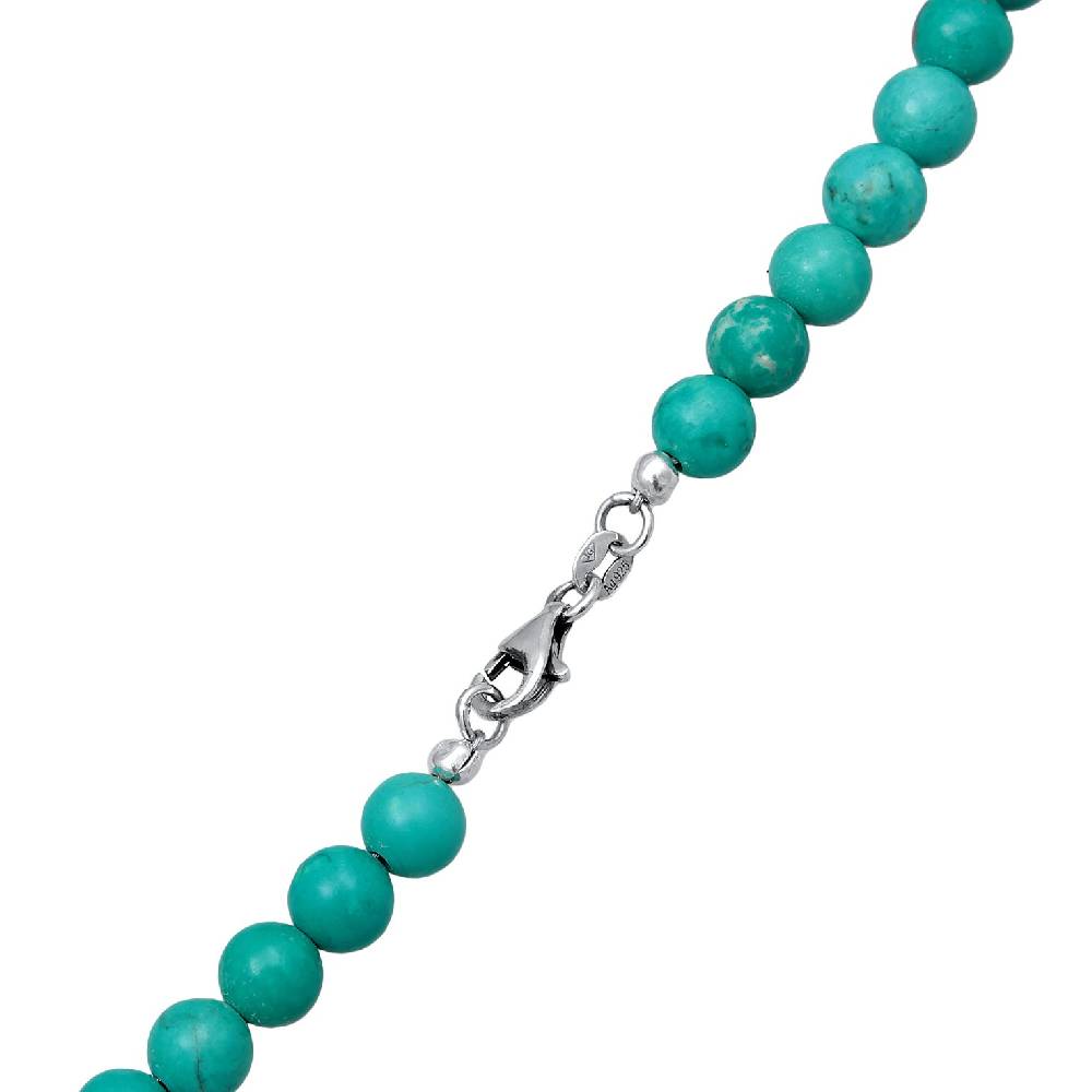 Kuzzoi Halskette Beads Vintage | Howlith (Türkis) Begrenztes Angebot